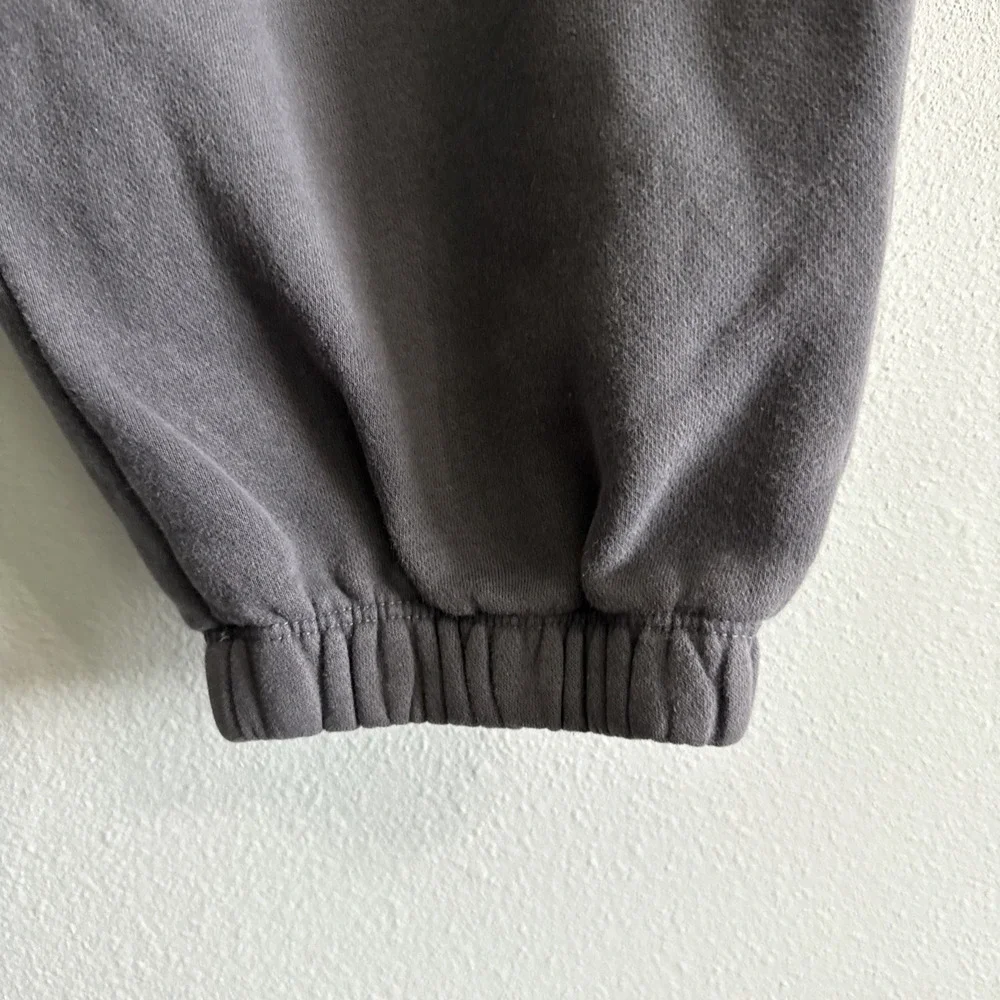 Abercrombie & Fitch Short Length Oversized Essential Clinched Sweats Grey L